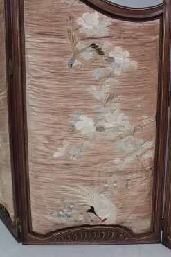 Best Pamono Antique Louis XV Style Walnut and Glass Screen