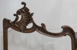 Best Pamono Antique Louis XV Style Walnut and Glass Screen