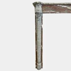 Best Pamono Antique Louis XVI Campan Marble Fireplace Mantel, 1790