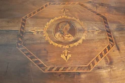 Pamono Antique Louis XVI Center Room Desk in Solid Walnut, Naples, 18th Century> Desks