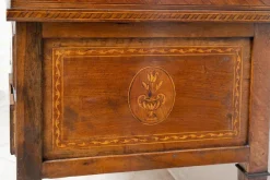 Pamono Antique Louis XVI Center Room Desk in Solid Walnut, Naples, 18th Century><noscript><img width=