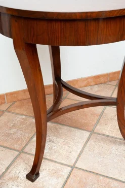 Pamono Antique Louis XVI Neapolitan Coffee Table in Walnut Burl, 18th Century