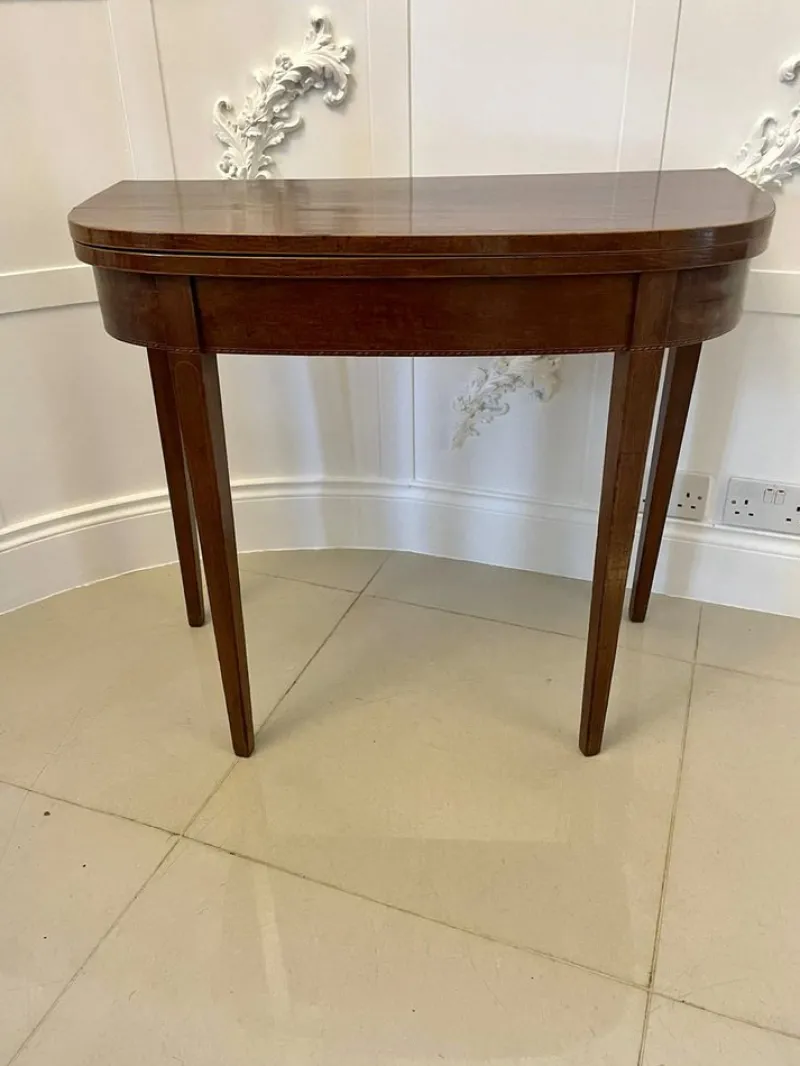 Pamono Antique Mahogany Card Table