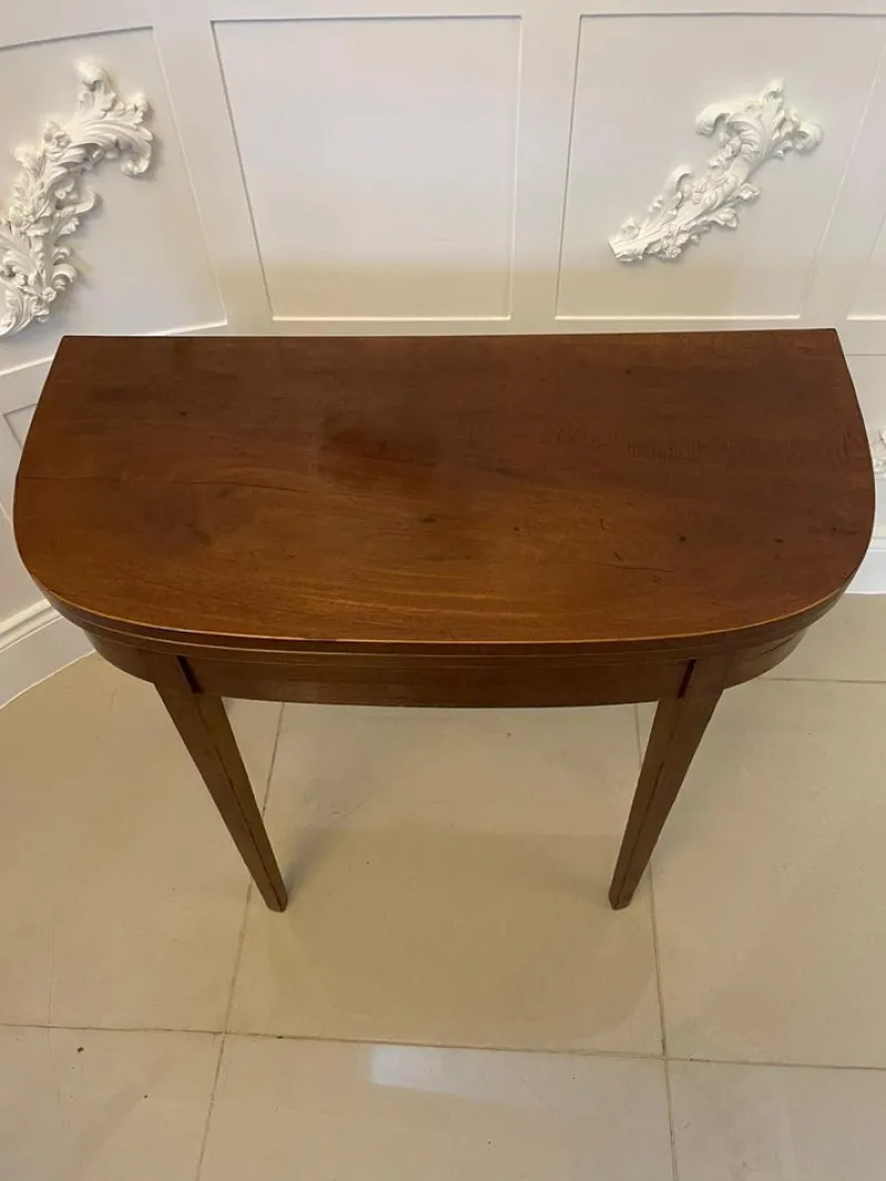 Pamono Antique Mahogany Card Table