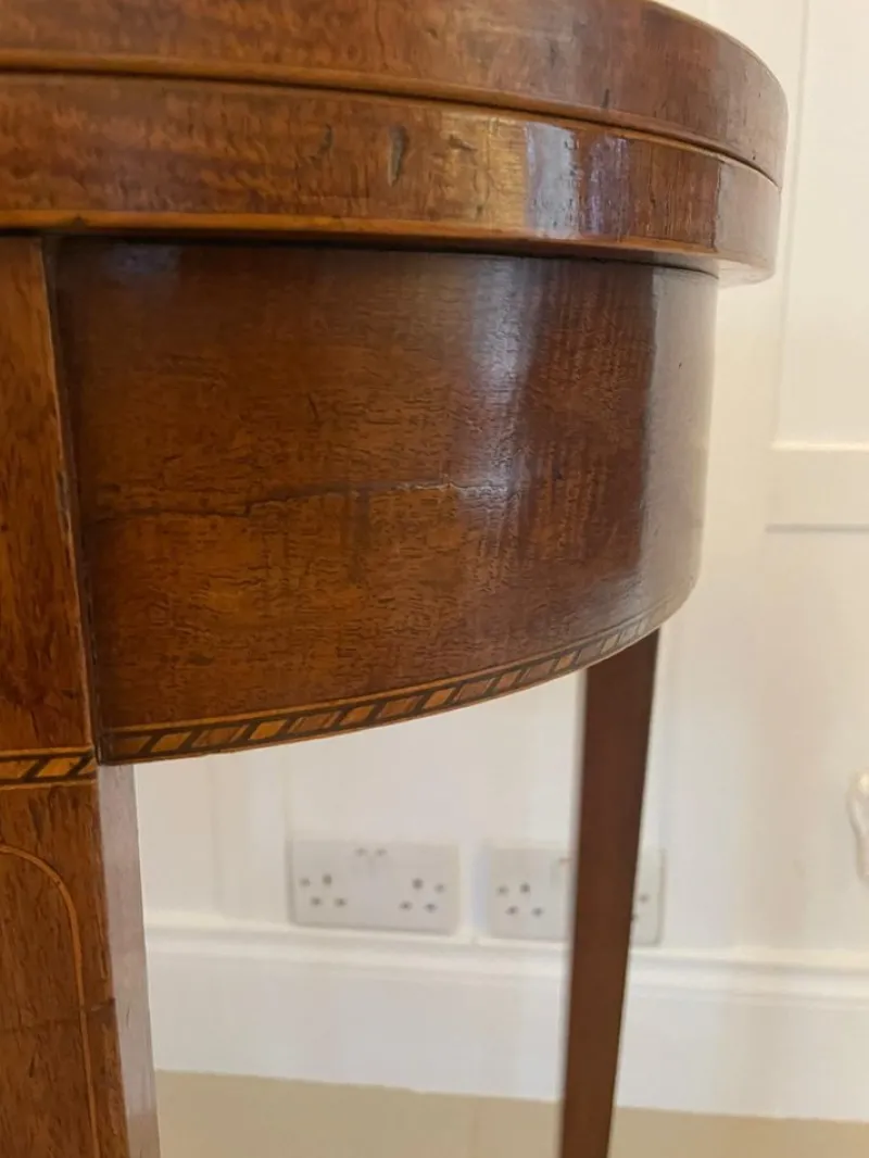 Pamono Antique Mahogany Card Table