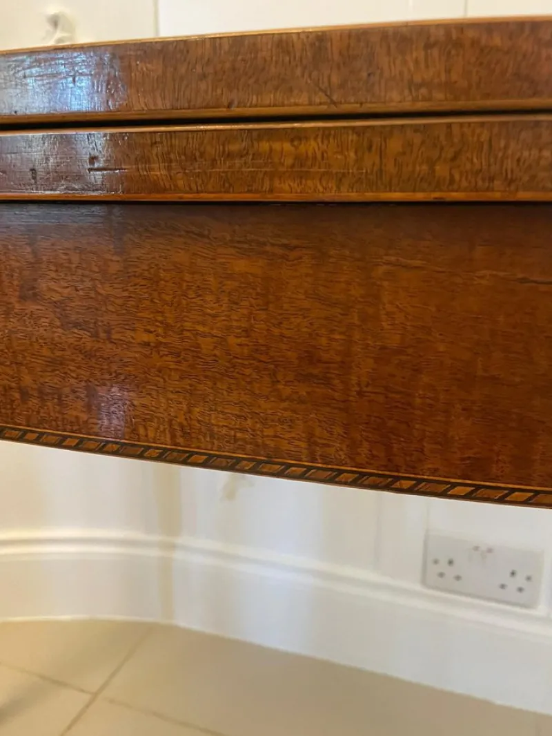Pamono Antique Mahogany Card Table