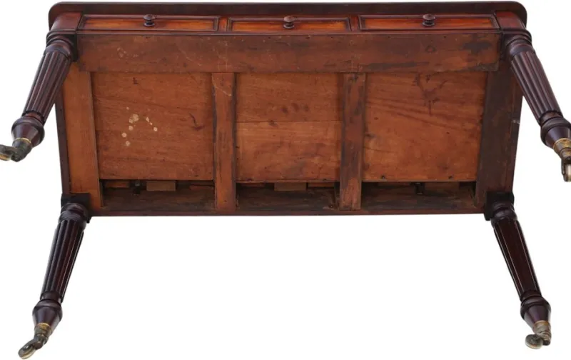 Pamono Antique Mahogany 3-Drawer Desk or Dressing Table, 1830s> Desks