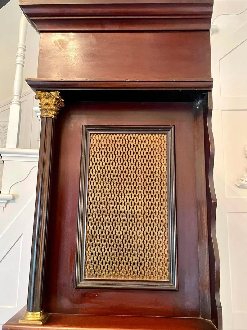 Pamono Antique Mahogany Eight Day Grandfather Clock> Clocks