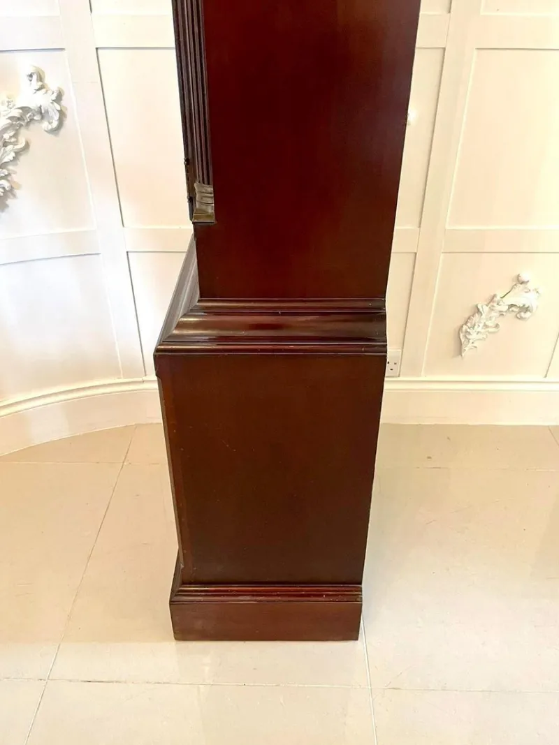 Pamono Antique Mahogany Eight Day Grandfather Clock> Clocks