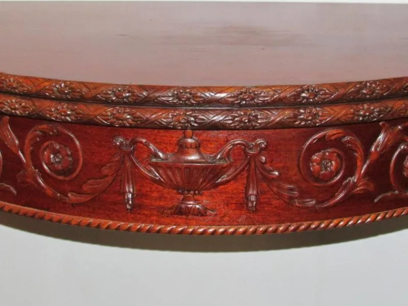 Clearance Pamono Antique Mahogany Foldable Wall Table in the style of Hepplewhite, 19th Century