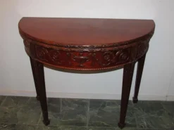 Clearance Pamono Antique Mahogany Foldable Wall Table in the style of Hepplewhite, 19th Century