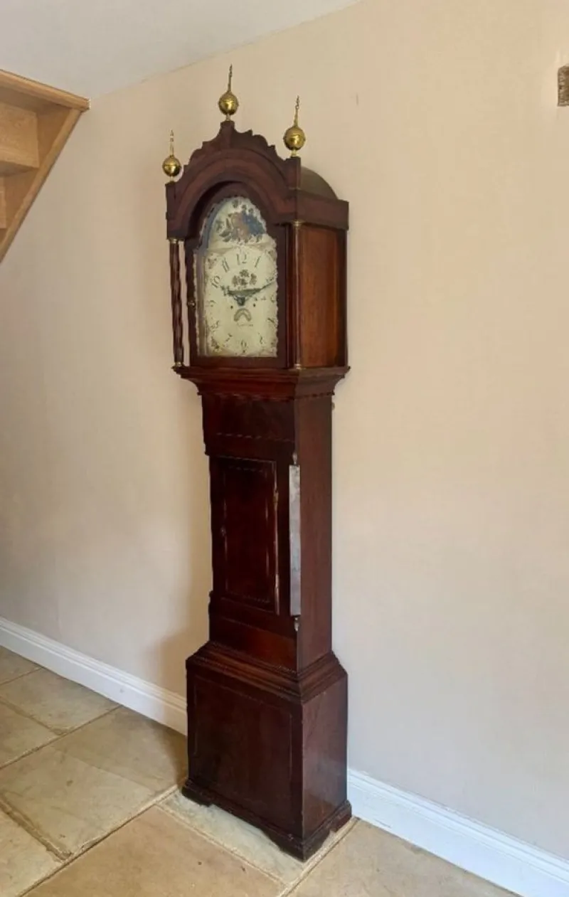 Pamono Antique Mahogany Longcase Clock, 1800> Clocks