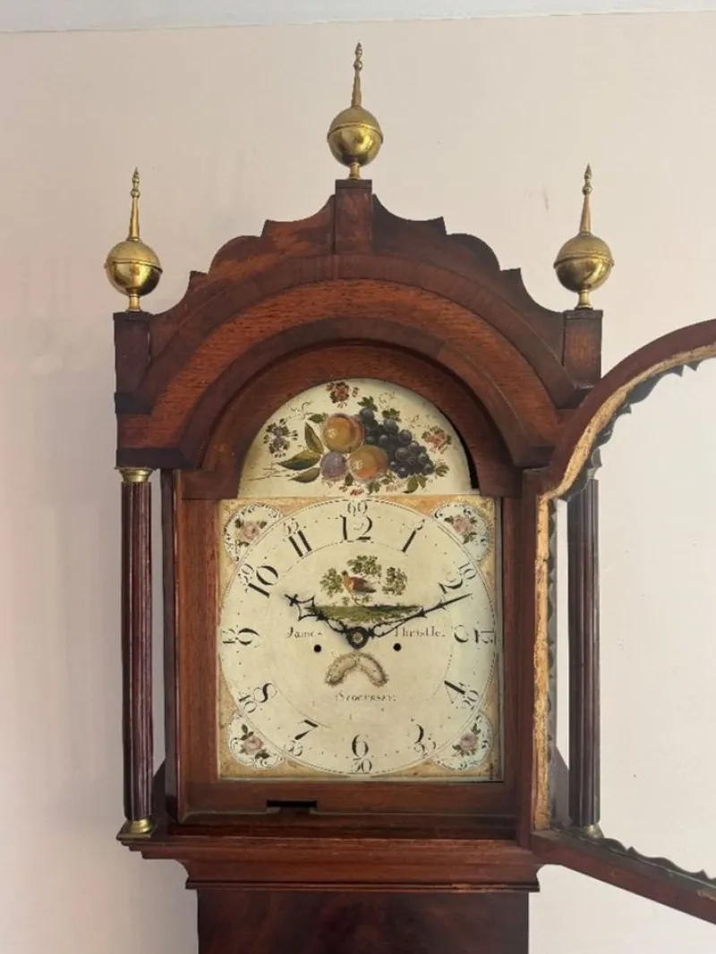 Pamono Antique Mahogany Longcase Clock, 1800> Clocks