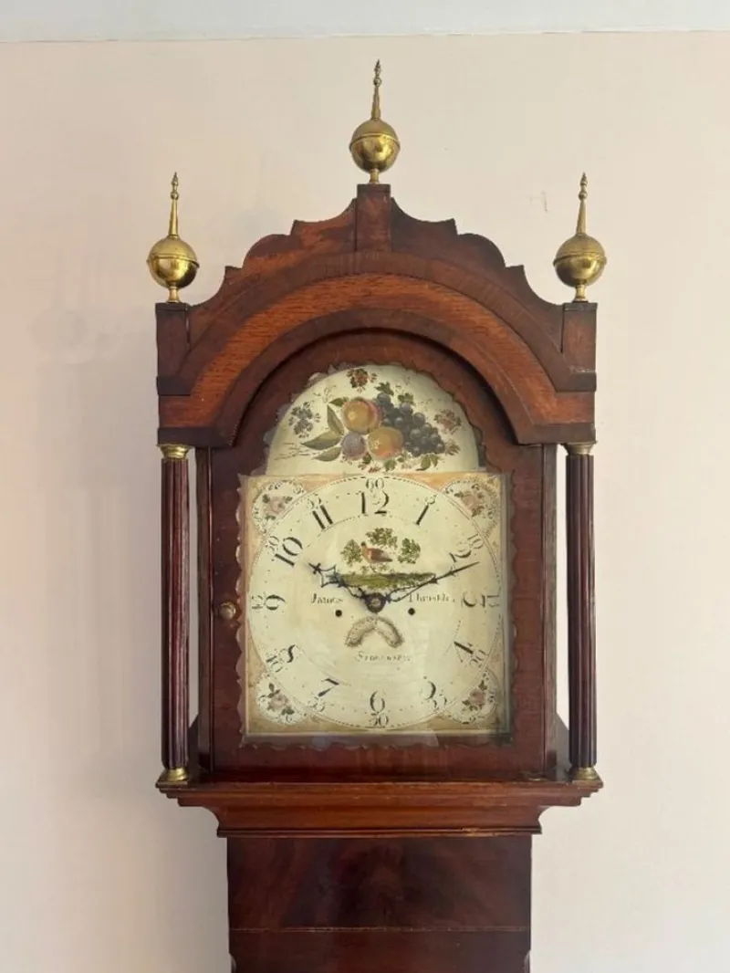 Pamono Antique Mahogany Longcase Clock, 1800> Clocks