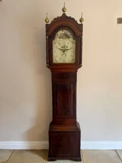 Pamono Antique Mahogany Longcase Clock, 1800><noscript><img width=