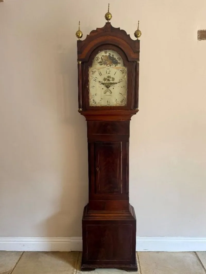Pamono Antique Mahogany Longcase Clock, 1800> Clocks
