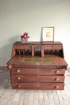 Pamono Antique Mahogany Secretaire, 1860