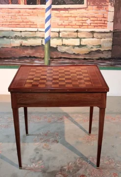 Discount Pamono Antique Mahogany Veneer Game Table