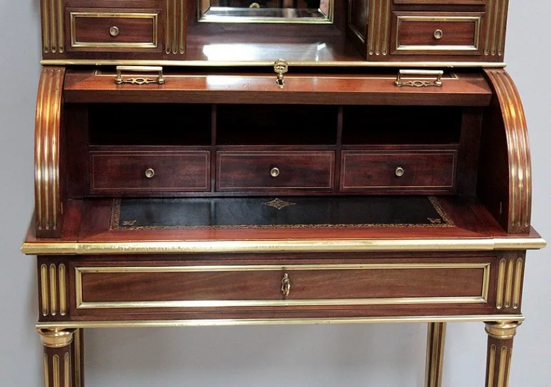 Clearance Pamono Antique Mahogany Veneer Secretaire