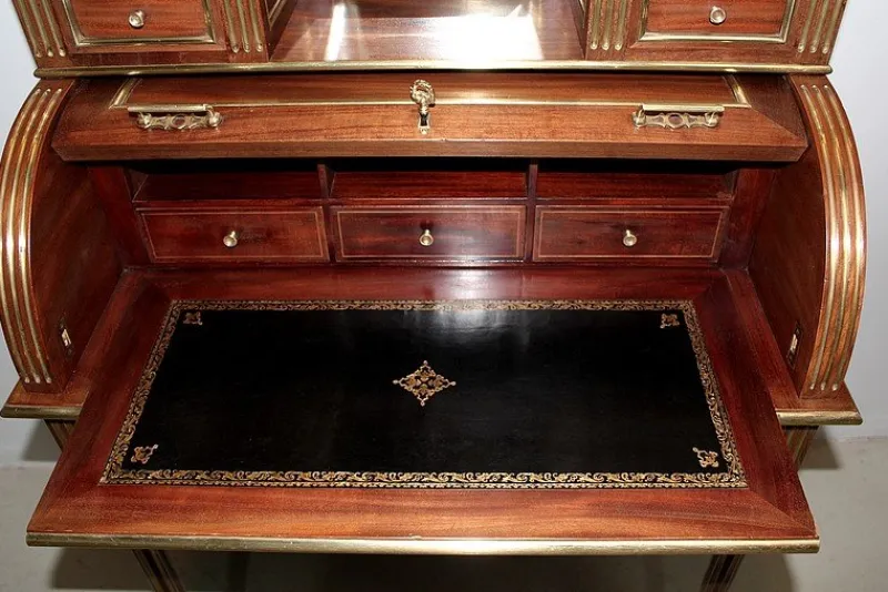 Clearance Pamono Antique Mahogany Veneer Secretaire