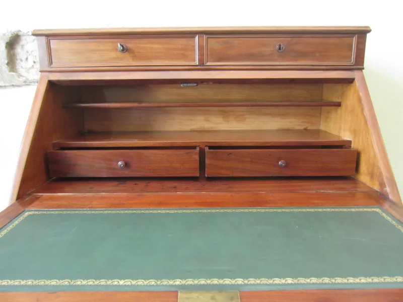 Pamono Antique Mahogany Writers Desk> Secretaires