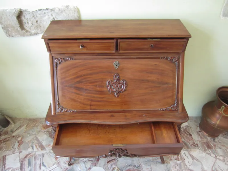 Pamono Antique Mahogany Writers Desk> Secretaires
