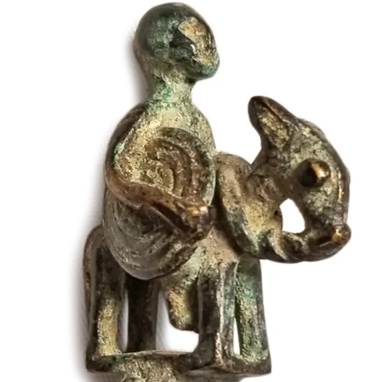 Clearance Pamono Antique Mali Bronze Horse Ring