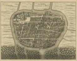 New Pamono Antique Map of Ayutthaya in Siam, 1726