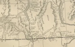 Pamono Antique Map of British Columbia, 1888><noscript><img width=