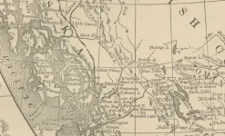 Pamono Antique Map of British Columbia, 1888><noscript><img width=