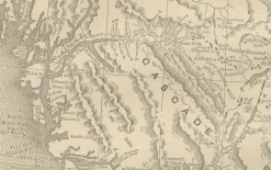 Pamono Antique Map of British Columbia, 1888><noscript><img width=