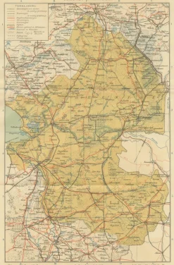 Discount Pamono Antique Map of Drenthe and Overijssel, 1914
