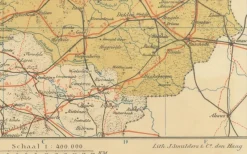 Discount Pamono Antique Map of Drenthe and Overijssel, 1914