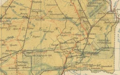 Discount Pamono Antique Map of Drenthe and Overijssel, 1914