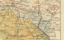 Discount Pamono Antique Map of Drenthe and Overijssel, 1914
