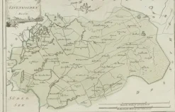 Pamono Antique Map of Friesland by von Reilly, 1791