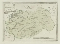 Pamono Antique Map of Friesland by von Reilly, 1791