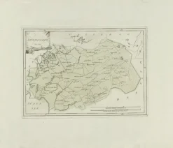 Pamono Antique Map of Friesland by von Reilly, 1791