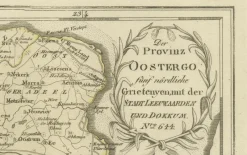 New Pamono Antique Map of Leeuwarden and Dokkum by Von Reilly, 1791