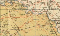 Discount Pamono Antique Map of North Brabant, 1914