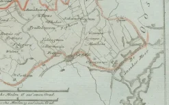 Pamono Antique Map of Sneek and Surroundings by Von Reilly, 1791><noscript><img width=