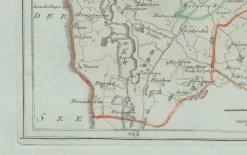 Pamono Antique Map of Sneek and Surroundings by Von Reilly, 1791><noscript><img width=