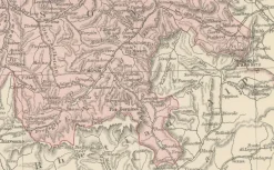 Pamono Antique Map of Switzerland Canton Divisions, 1884><noscript><img width=