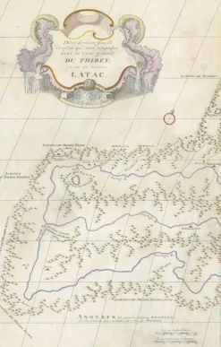 Online Pamono Antique Map of Tibet and Latac by Danville, Paris, France, 1737