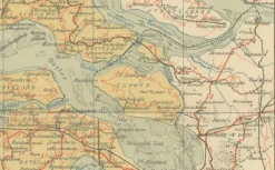 Discount Pamono Antique Map of Zeeland, 1914