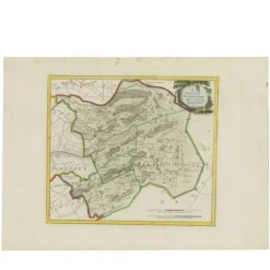 Pamono Antique Map of Zevenwolden by von Reilly, 1791