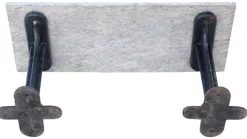 Outlet Pamono Antique Marble and Cast Iron Table, 1900s