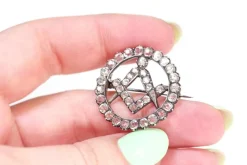 New Pamono Antique Masonic Brooch