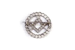 New Pamono Antique Masonic Brooch