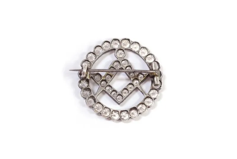 New Pamono Antique Masonic Brooch
